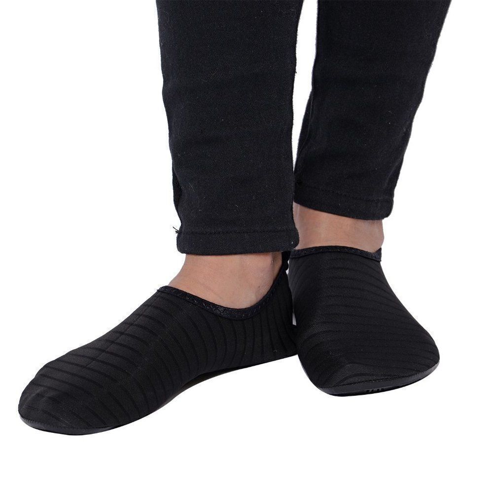 Water Shoes Barefoot Quick-Dry Aqua Socks (9-10) Black